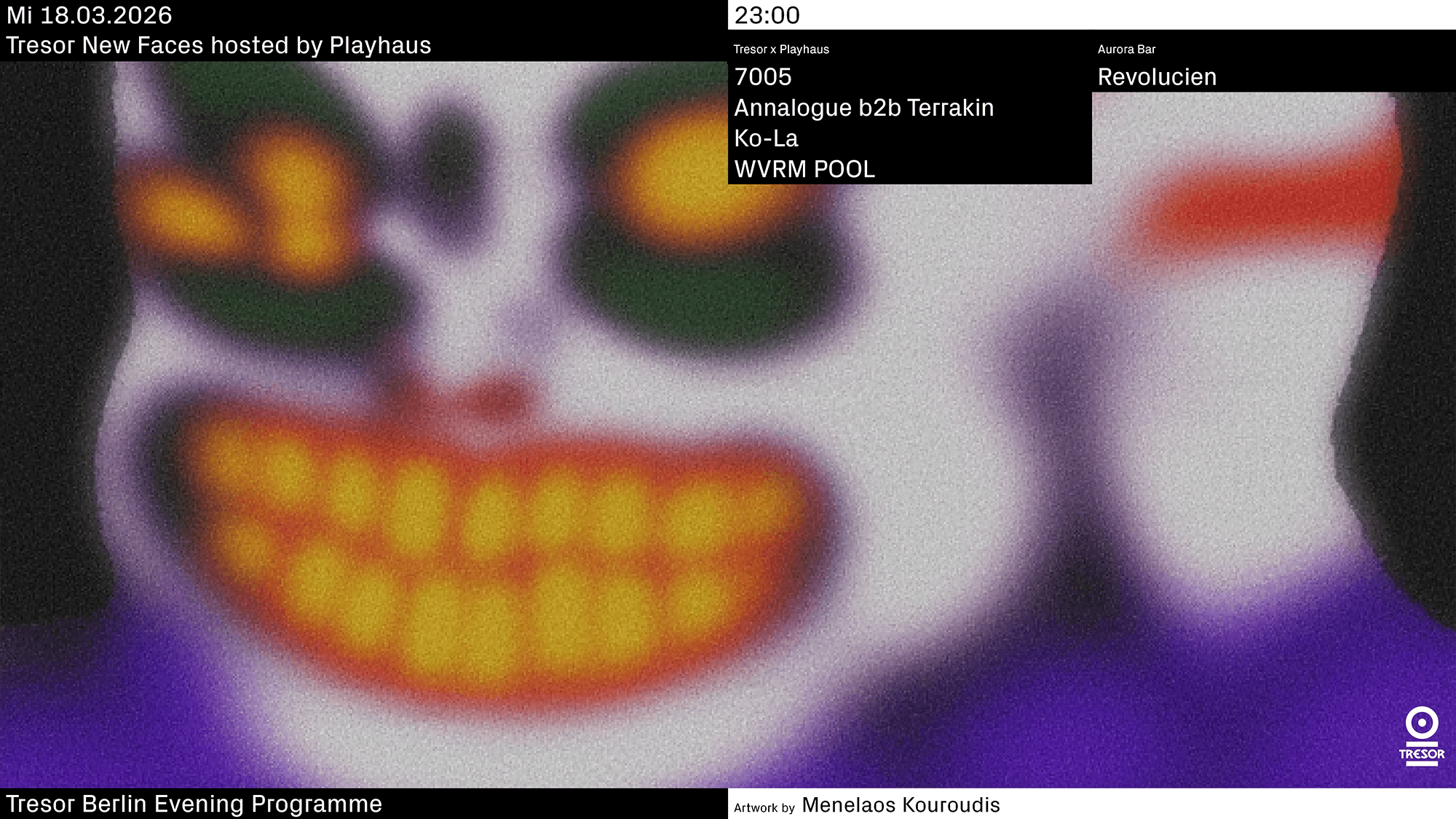 Tresor New Faces hosted by Playhaus